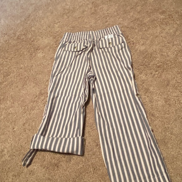 Janie & Jack Red White and Blue Pin Stripe Pants - Picture 7 of 9